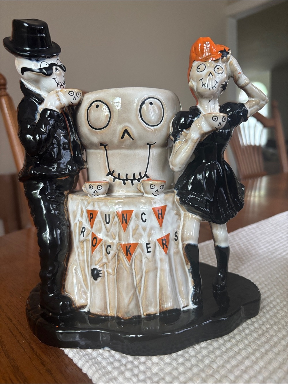 YANKEE CANDLE PUNCH PUNK ROCKERS BONEY BUNCH HALLOWEEN VOTIVE HOLDER Decor 2016